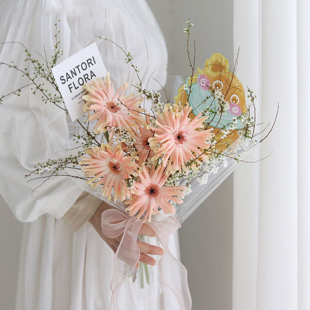 Florist Supply Ribbon - 2個入り フローリスト用フィッシュテールガーゼリボン 花束ラッピングリボン ギフトラッピング装飾 ウェディングブーケ リース