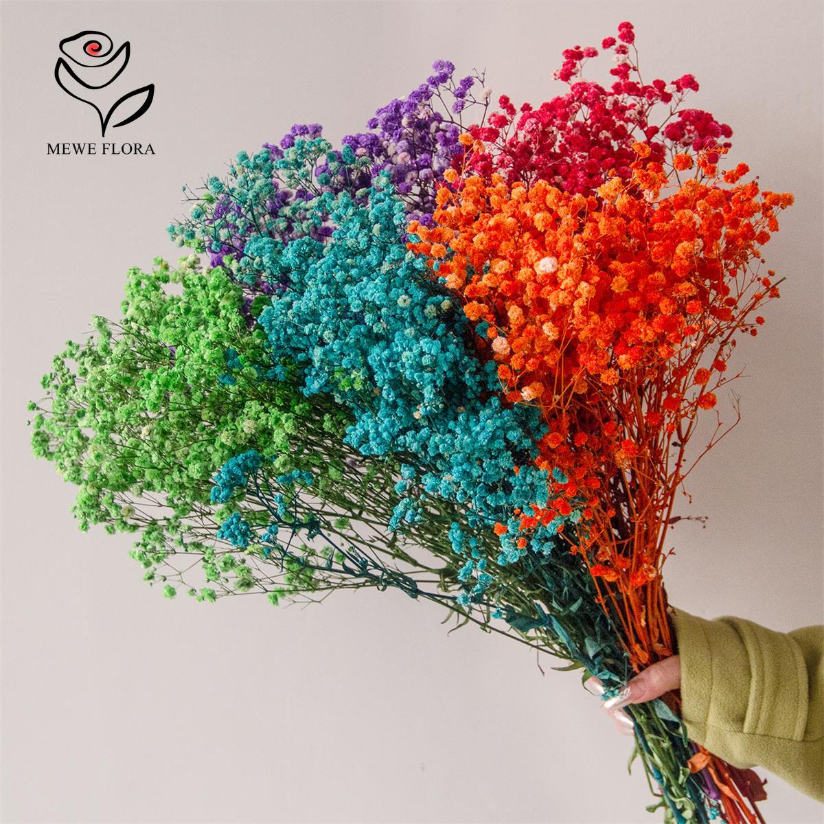 Dried Flower Bunch - 80 グラムミックスカスミソウベビーブレスドライフラワーブーケ自由奔放に生きる結婚式の写真プロップ装飾プリザーブドカスミソウホームルーム花瓶の装飾