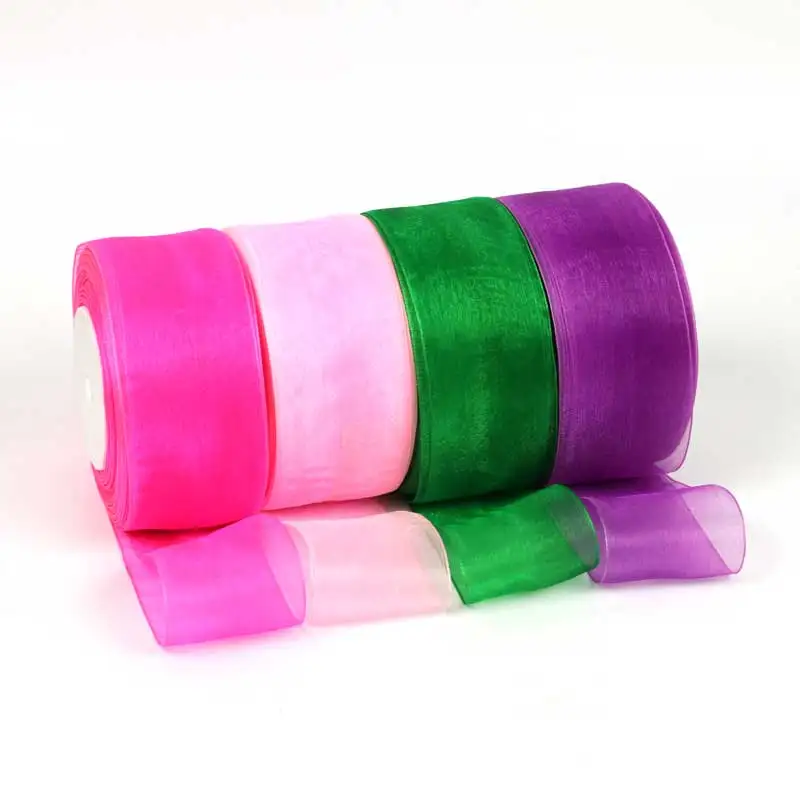 45 メートル/ロール幅 5 センチメートルオーガンザリボン - Florist Supply Ribbon のレビューと価格