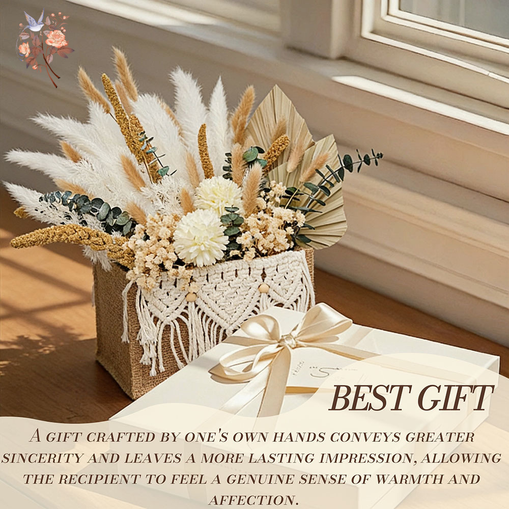 造花ドライフラワーブーケセットギフト、ボヘミアンホームデコレ - Dried Flower Bunch のレビューと価格