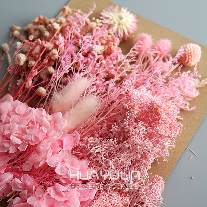 1 パック人工植物ドライ本物の花プリザーブド材料エポキシ樹脂 - Dried Flower Bunch のレビューと価格
